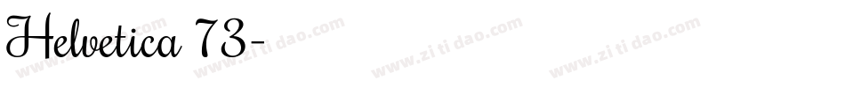 Helvetica 73字体转换